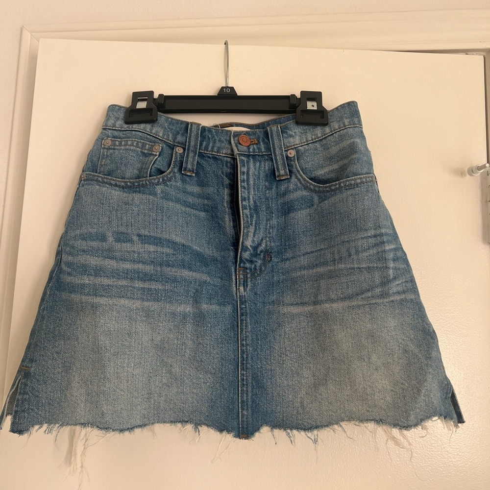 Madewell Mini Jean Skirt